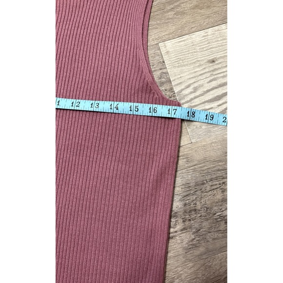 Vtg Sag Harbor Sweater Set Petite Mauve Twinset Cardigan Turtleneck 90s Y2K - Picture 12 of 15